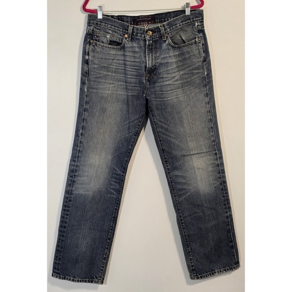 Tommy Hilfiger Premium Denim Blue Denim Jeans Tag 34x32 Measured 34x30.5  Y2K‎ - Picture 1 of 13